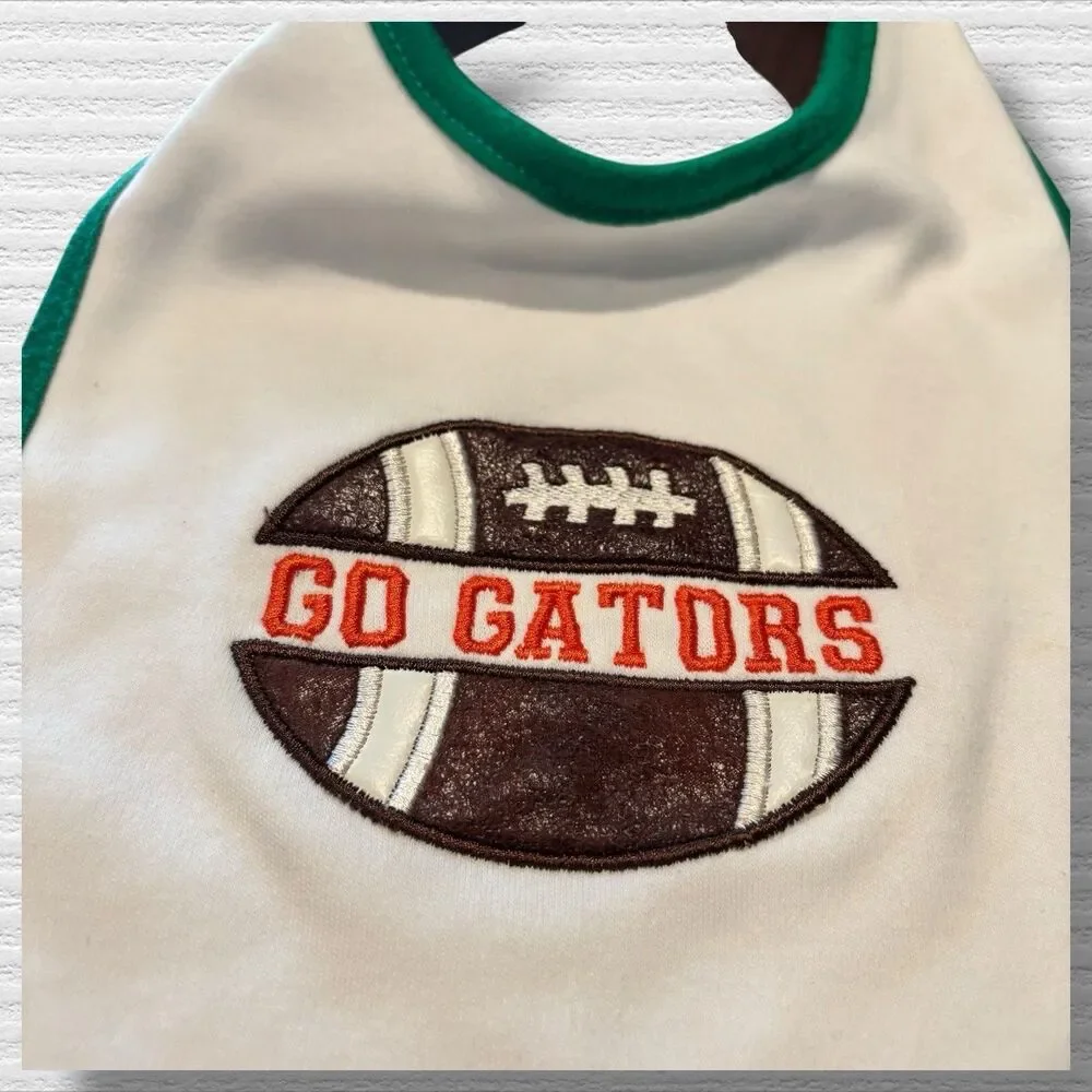 Gators Football Embroidered Bib NWOT Orange And Green